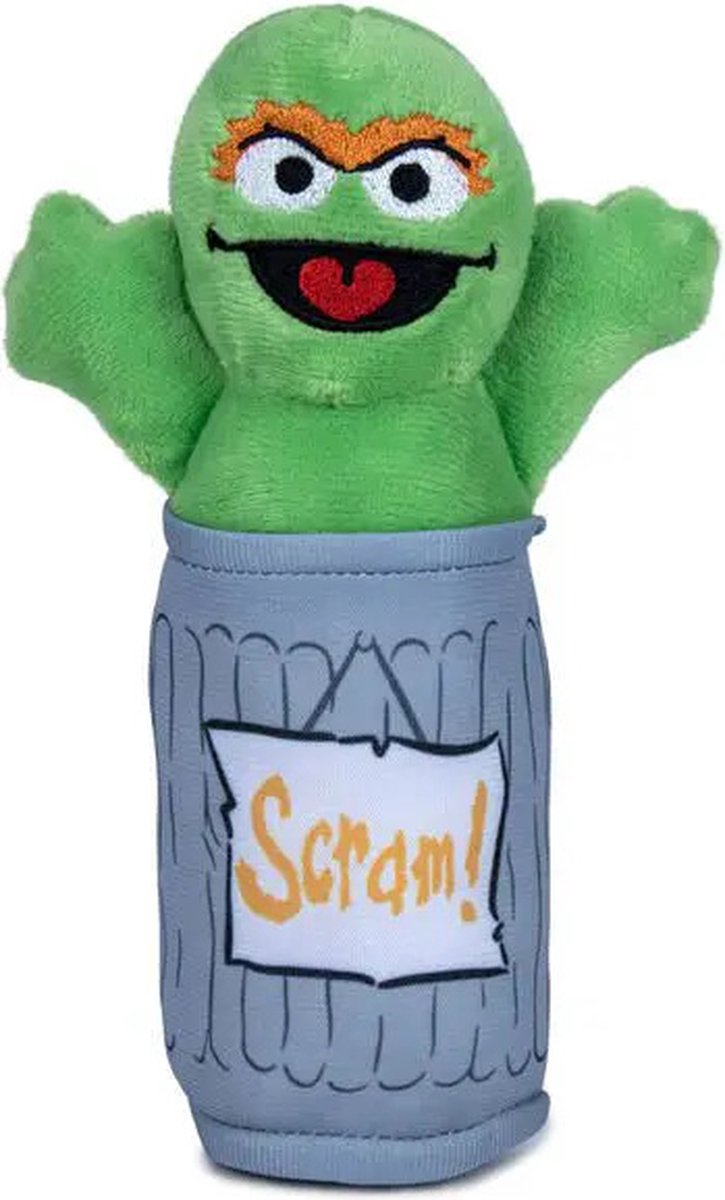 Oscar Mopperkont - Sesamstraat Pluche Knuffel 20 cm {Sesamestreet Plush Toy | Sesam Straat Speelgoed Knuffeldier Knuffelpop voor kinderen jongens meisjes | Cookie Monster, Elmo, Oscar Mopperkont, Bert, Ernie}